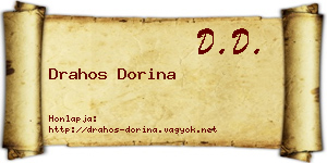 Drahos Dorina névjegykártya