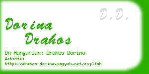 dorina drahos business card